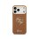 Guess Funda Para Iphone 17 Pro Max – Carcasa Efecto Granulado Marrón Con Logo Y Soporte, Diseño Funcional Y Ajuste Preciso