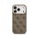 Guess Funda Para Iphone 17 Pro – Carcasa De Polipiel Marrón Con Magsafe Y Logo Clásico, Diseño Elegante Y Ajuste Preciso