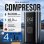 Compresor de Aire Portátil Klack Inalámbrico 6000 mAh 10,3 Bar