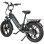 Bicicleta Eléctrica Maxturn Camel 20" Motor 250W Batería 48V 18Ah Neumáticos Fat