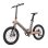 Bicicleta Eléctrica Maxturn Smart30 250W 36V 20" Gris Dorado