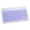Teclado Royal Bailey Cs028 Bluetooth ultrafino inalámbrico morado con panel táctil