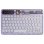 Teclado Royal Bailey 0303d Bluetooth ultrafino ligero con batería recargable morado