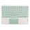 Teclado Royal Bailey 250c Bluetooth ultrafino ligero con batería recargable verde
