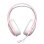 Auriculares Subsonic SA5684-1 com fio RGB microfone boom gaming rosa over ear