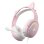 Auriculares Subsonic SA5684-1 com fio RGB microfone boom gaming rosa over ear