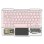 Teclado Royal Bailey Kb-333 Bluetooth ultrafino ligero con batería recargable rosa