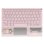 Teclado Royal Bailey Z33 Bluetooth ultrafino ligero con batería recargable rosa