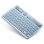 Teclado Royal Bailey XK030D Bluetooth Azul QWERTY ultrafino e leve