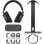 Auriculares Sennheiser RS275 inalámbricos Bluetooth con Auracast, micrófono y carga USB-C negros