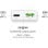 Cargador MediaRange 30W GaN USB-C y USB-A 2 Puertos Blanco
