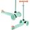 Patinete infantil Boldcube 3 ruedas 120 mm Verde Mint con manillar ajustable
