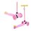 Patinete infantil Boldcube 3 ruedas 30 kg altura ajustable Rosa