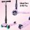 Trotinete Boldcube SKY027 3 rodas 200 mm Travão de pé Dobrável Rosa