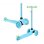 Patinete infantil Boldcube 3 ruedas 120 mm Azul con manillar regulable