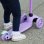 Patinete infantil Boldcube 3 ruedas 30 kg altura regulable lila