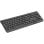 Teclado Natec Trout Slim padrão CZ + SK com teclado numérico e multimédia