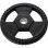 Disco Olimpico HMS TOH 25 kg Gomma Nera 51 mm Diametro 44 cm
