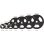Disco Olimpico HMS TOH 25 kg Gomma Nera 51 mm Diametro 44 cm