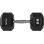 Mancubra HMS Fitness HEX PRO 20 kg, Peso Fisso, Acciaio Inossidabile, Gomma, Nero