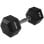 Mancubra a peso fisso HMS Fitness HEX PRO 16 kg, Nero, Acciaio Inossidabile e Gomma