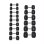 Mancubra a peso fisso HMS Fitness HEX PRO 16 kg, Nero, Acciaio Inossidabile e Gomma