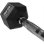 Mancubra a peso fisso HMS Fitness HEX PRO 10 kg, acciaio inossidabile e gomma