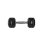 Mancuerna HMS Fitness HEX PRO 6 kg, Peso Fijo, Negro, Acero y Caucho