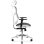 Silla de oficina ergonómica Diablo Chairs V-Basic Biało-czarne