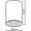 Lampe de plafond Maclean MCE422 B Aluminium Noir GU10 80x115mm