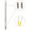Plafon LED LTC LXLA511 20W 60cm Alumínio Branco 6000K