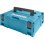 Caixa de Ferramentas Makita Makpac Typ 2 Plástico Preto e Azul 395 x 295 x 157 mm