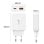 Cargador Red Cool Ultra Fast PD Tipo-C + USB GaN 65W Blanco