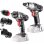 Set de ferramentas elétricas Graphite 2 elementos 18V 58GS002
