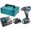 Parafusadeira de pistola Makita DDF485RFJ 18V sem escovas 2 velocidades
