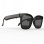 Klack Gafas Inteligentes Polarizadas Bluetooth Altavoces Integrados Micrófono Negro