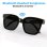 Klack Gafas Inteligentes Polarizadas Bluetooth Altavoces Integrados Micrófono Negro