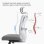 Silla Ergonómica Sihoo M18 Soporte 4 Puntos Malla Transpirable Gris