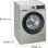 Lavadora Siemens iQ500 WG56G2ZAES Carga Frontal 10 Kg 1600 rpm A Acero con Motor iQdrive