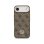 Funda para móvil Guess Schutzhülle Polipiel Braun Logo Strass Breiter Riemen für iPhone Air
