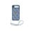 Custodia Guess Air polipelle blu logo 4G con cinturino perle per iPhone