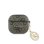 Funda Guess AirPods 4 polipiel Marron e pendente pedras