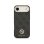 Funda para móvil Guess Hülle mit breitem Riemen Polipiel Schwarz Logo Strass für iPhone Air