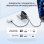 Cargador de Pared Anker 100W, Carga Rápida, Qi Pantalla inteligente, 2 USB-C, 1 USB-A, Negro