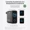 Cargador Anker 140W, Carga Rápida, Qi Pantalla inteligente, 3 USB-C, 1 USB-A, Touch control, Gris