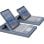 Funda con Teclado Bluetooth Royal Bailey Sx11c-1 para iPad Air 11/10.9/Pro 11 Azul