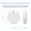 Ksix  Luz Led Sense Dot, Sensor De Movimiento, 40lm, 4000k, Batería De Litio 600mah, Recargable Usb-c, Sensor De Movimiento, 40lm, 4000k, Batería De Litio 600mah, Recargable Usb-c