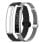 Ksix Serena Ultraligera Con Pantalla Smartband, 100 Modos Deporte, Sueño Y 7 Días De Batería, 2 Correas, Caja Plateada