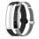 Ksix Serena Ultraligera Con Pantalla Smartband, 100 Modos Deporte, Sueño Y 7 Días De Batería, 2 Correas, Caja Plateada