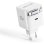 Cargador USB RealPower GaN 65W 2 Puertos USB-C Blanco